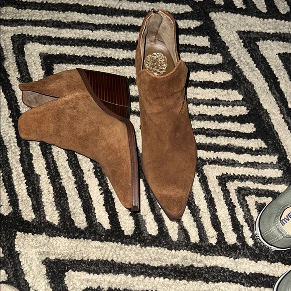 Vince Camuto Brown Suede Ankle Boots - Picture 3 of 4
